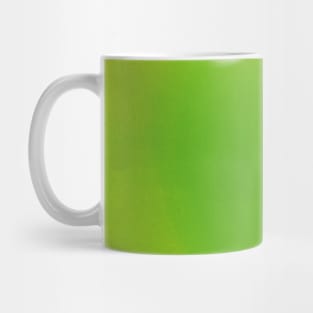 Accidental Abstraction, Lens Flare, Tie Dye Effect, Yellow with Green Mug